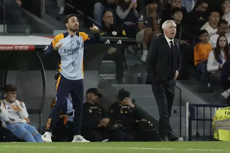 ابن أنشيلوتي يكشف: طموحي هو تدريب ريال مدريد ونفى وجود أي خلافات مع مبابي